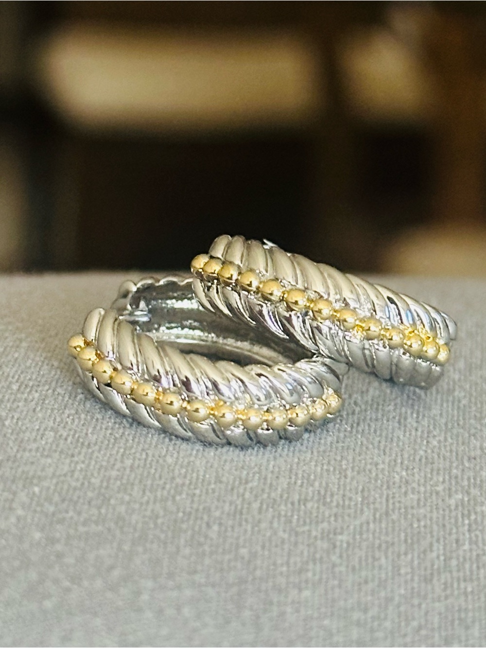 Two-Tone Earrings